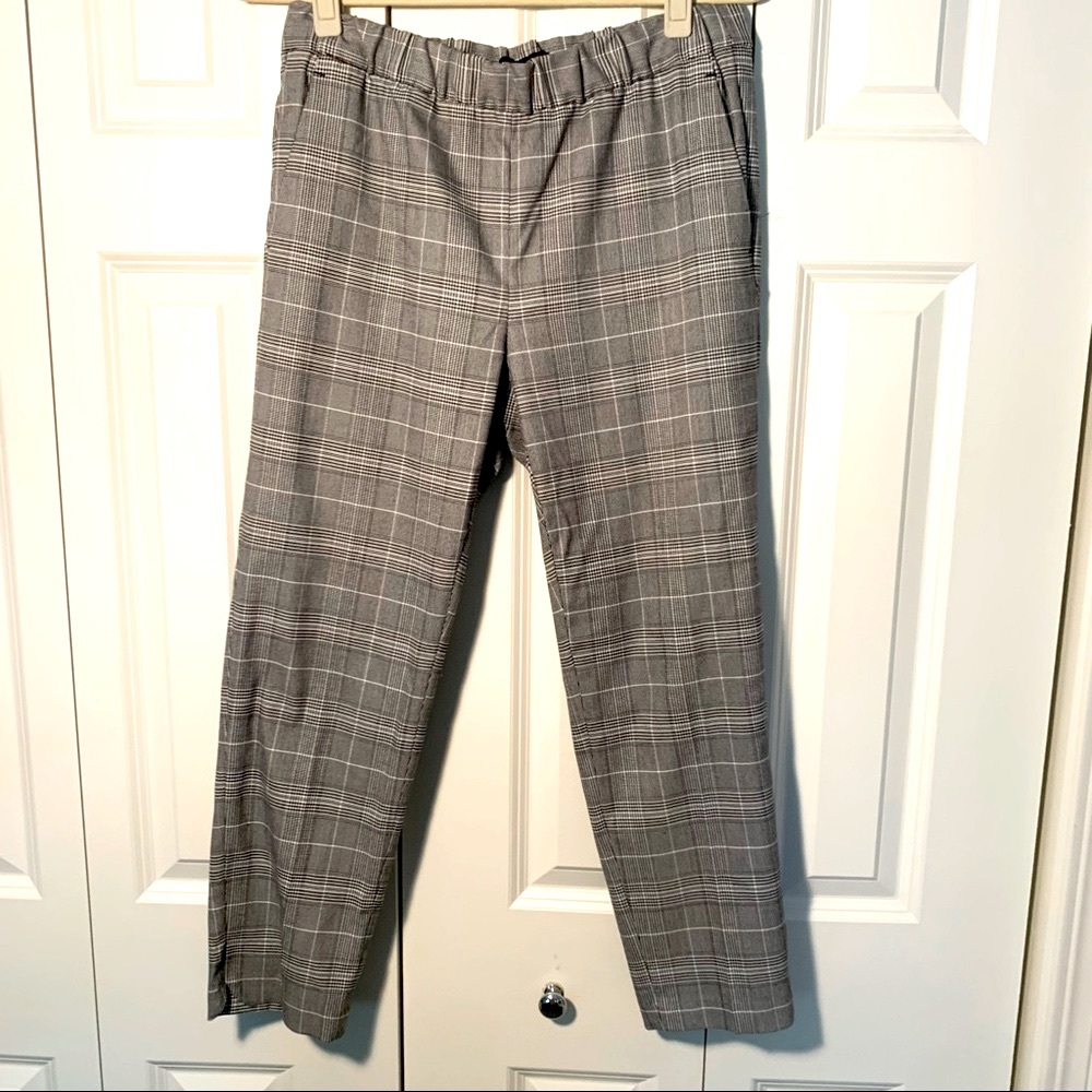 BANANA REPUBLIC Glen Plaid cropped pants